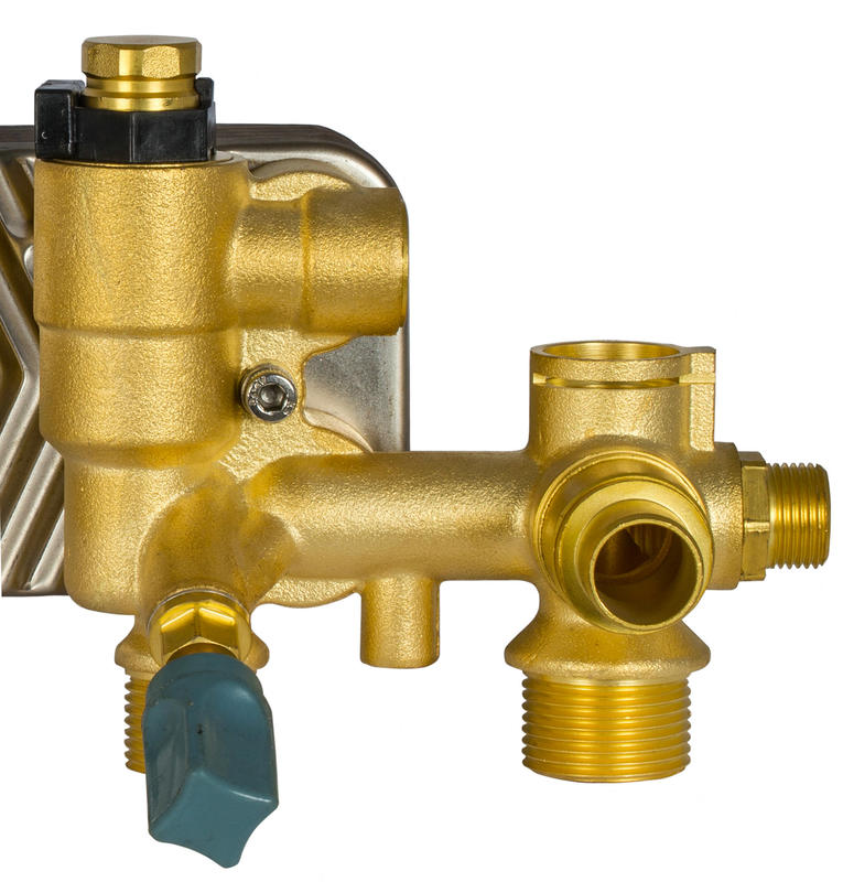Copper water inlet valve (pump positive plug)