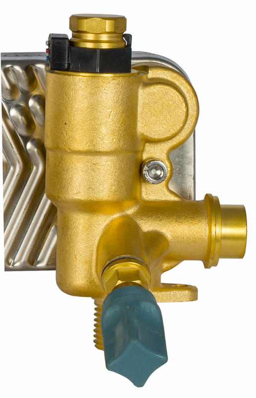 Copper water inlet valve (pump under side plug)