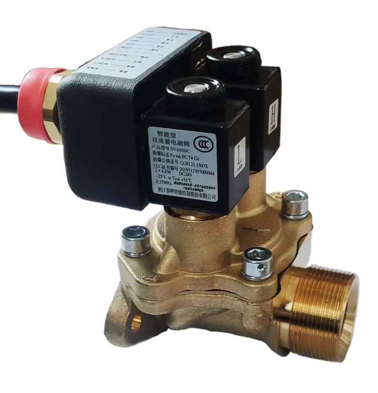 Intelligent dual-flow solenoid valve (6-point, screw-in)