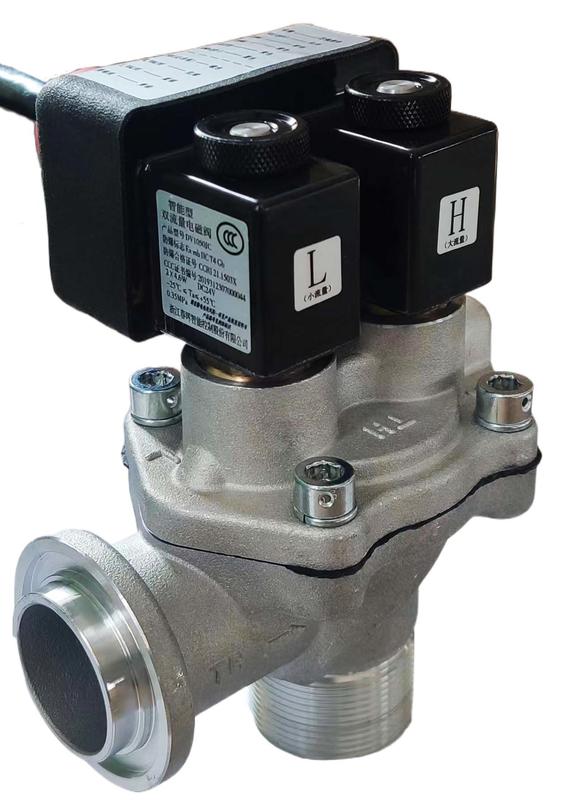 Intelligent Dual Flow Solenoid Valve (6-point, Right Angle Type)