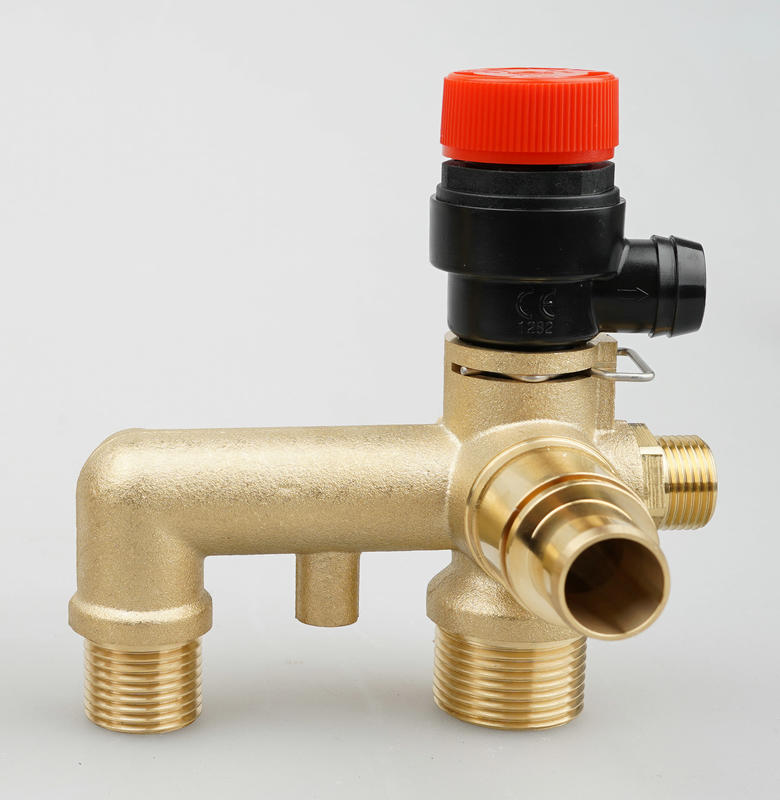 Gas heating and hot water furnace water inlet valve 4